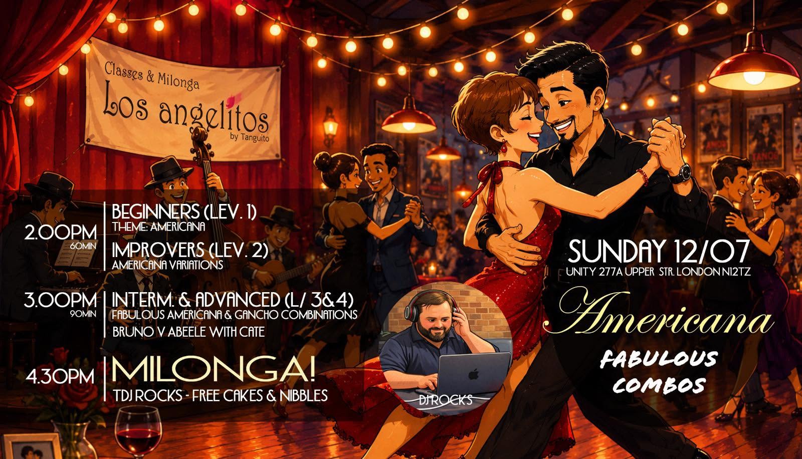 Special Americana Sunday & milonga Los Angelitos, all invited!