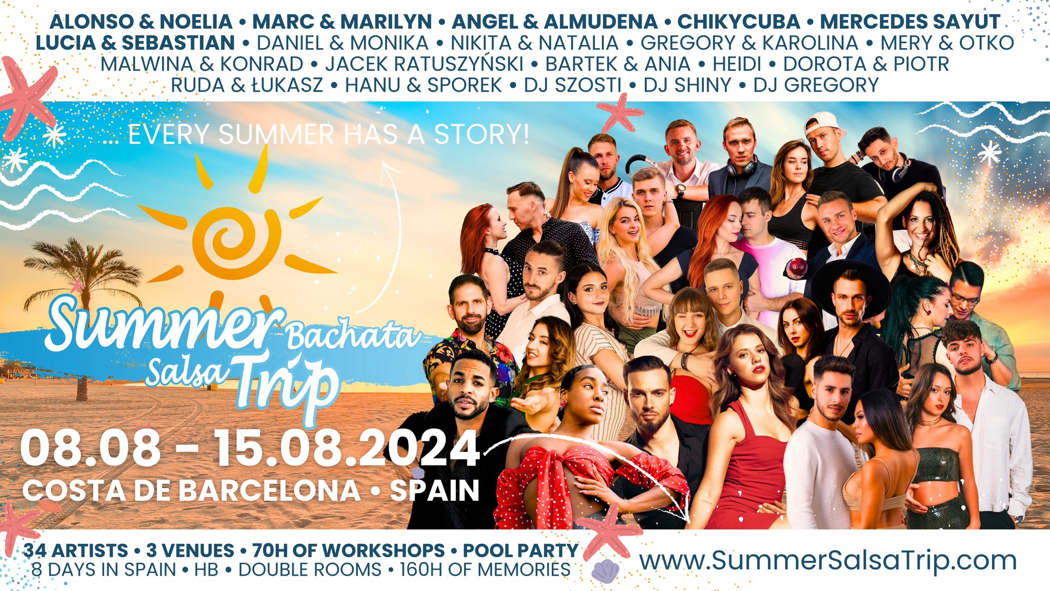 Summer Bachata & Salsa Trip 2024 ✩ Holidays Official Event