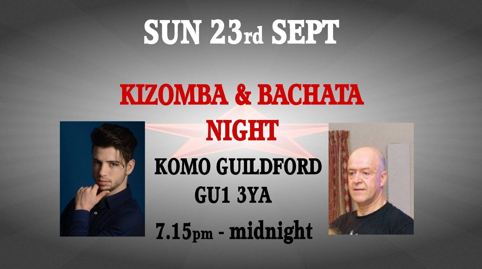 Bachata & Kizomba Night in Guildford with lessons & club