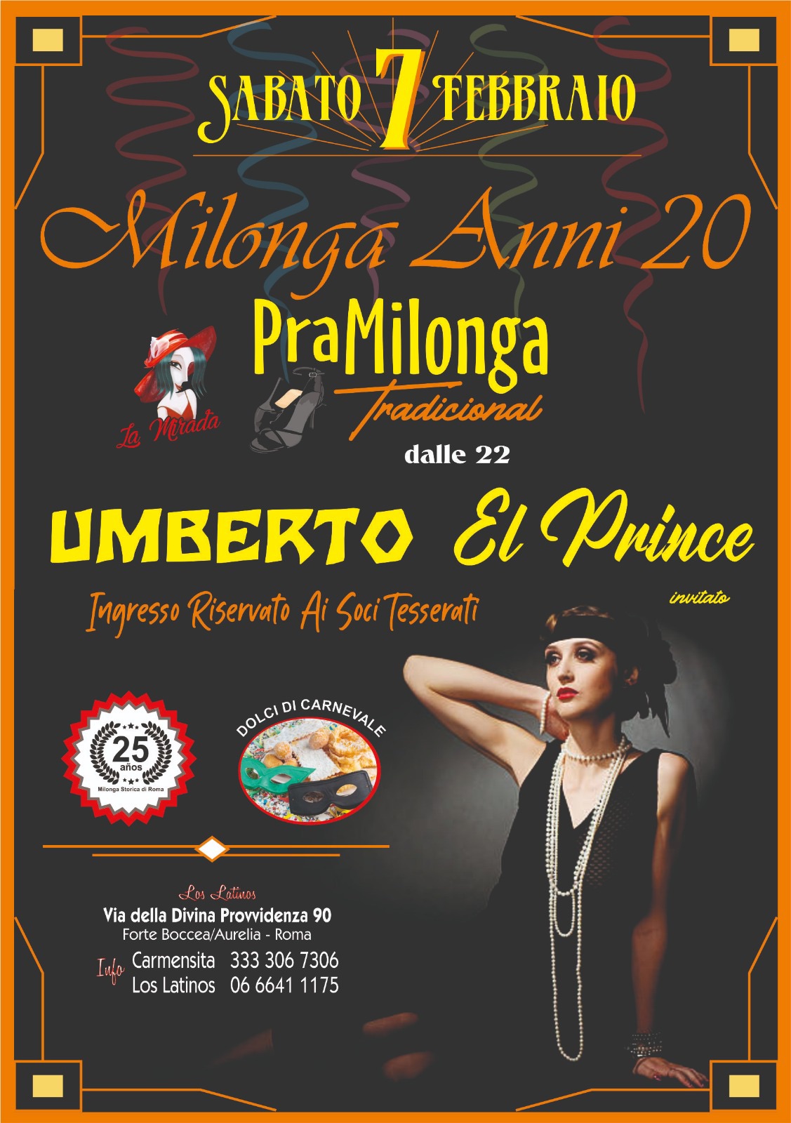 Special edition ⭐️La tradicional del sábado’ anni 20’💫El Prince' tdj Lezione con Arianna&Renato