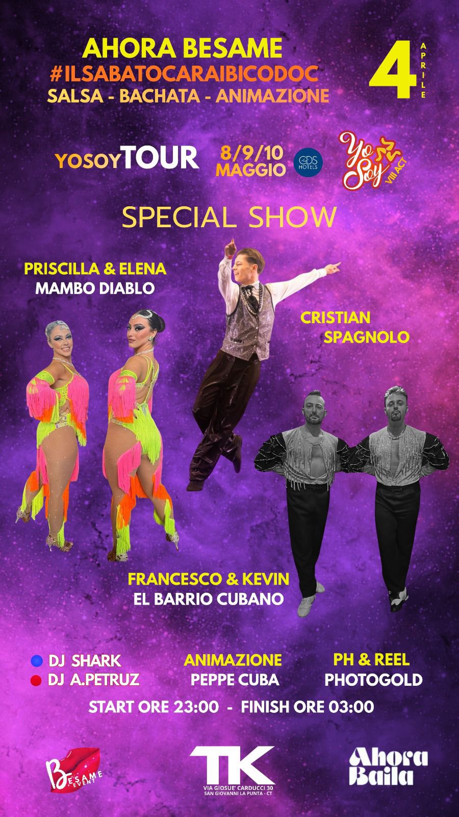 AhoraBesamè #IlSabatoCaraibicoDOC