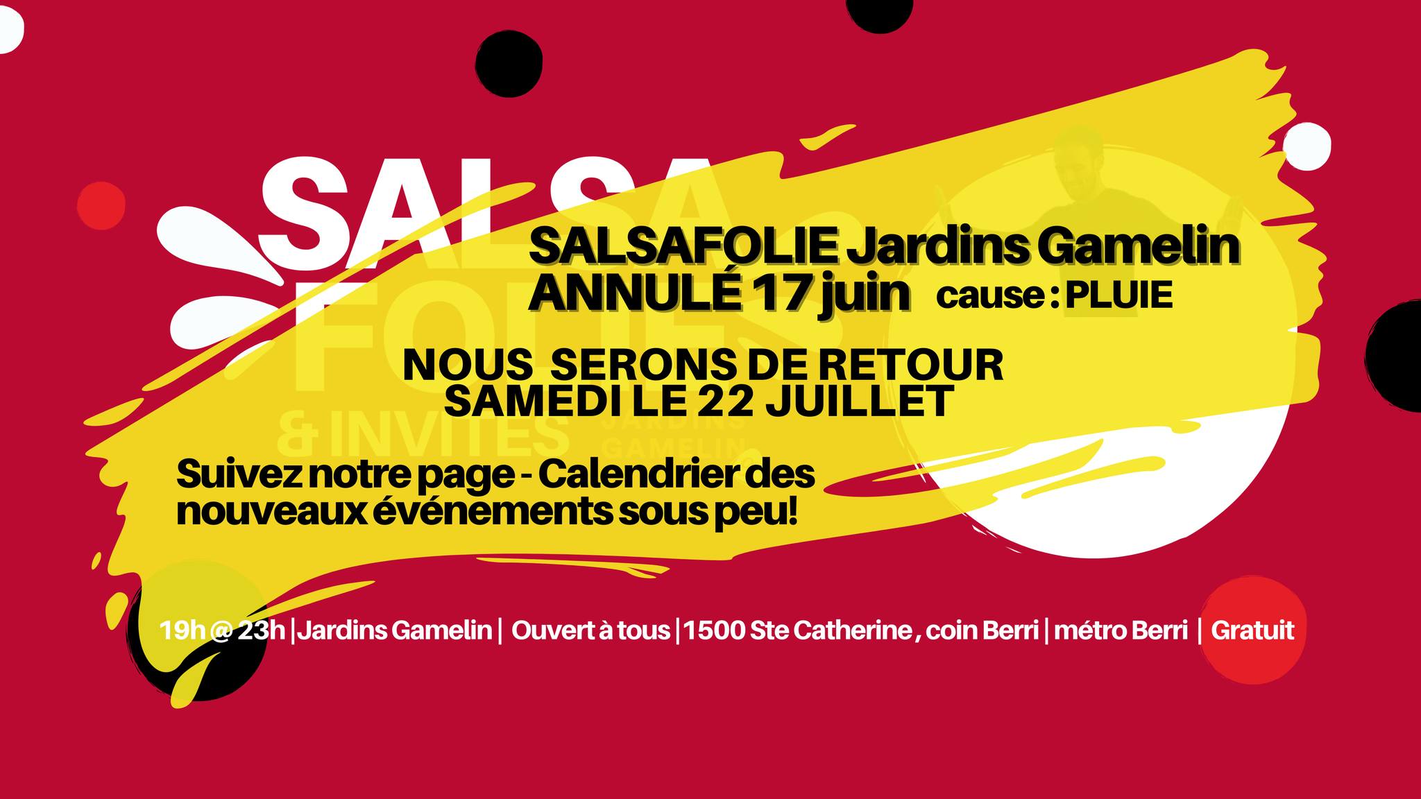 Salsafolie & invités : La Clave - ANNULÉ conditions météo.