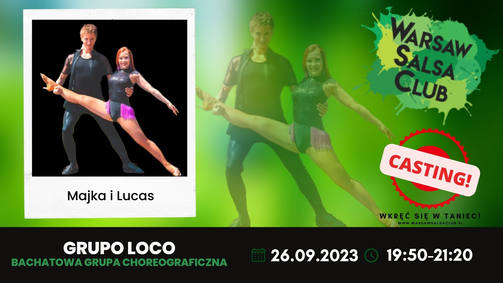 Casting do Grupy choreograficznej WSC Grupo Loco!