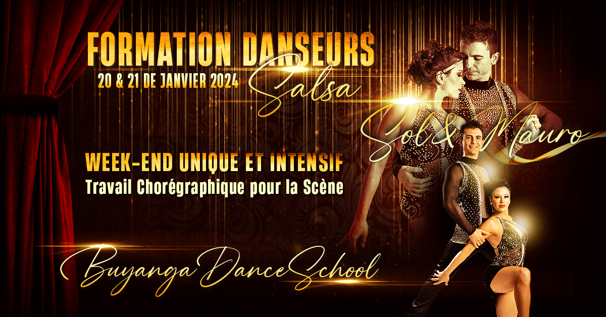 Formation pour danseurs SALSA - Performance sur scรจne + Stages ON 1 & ON 2