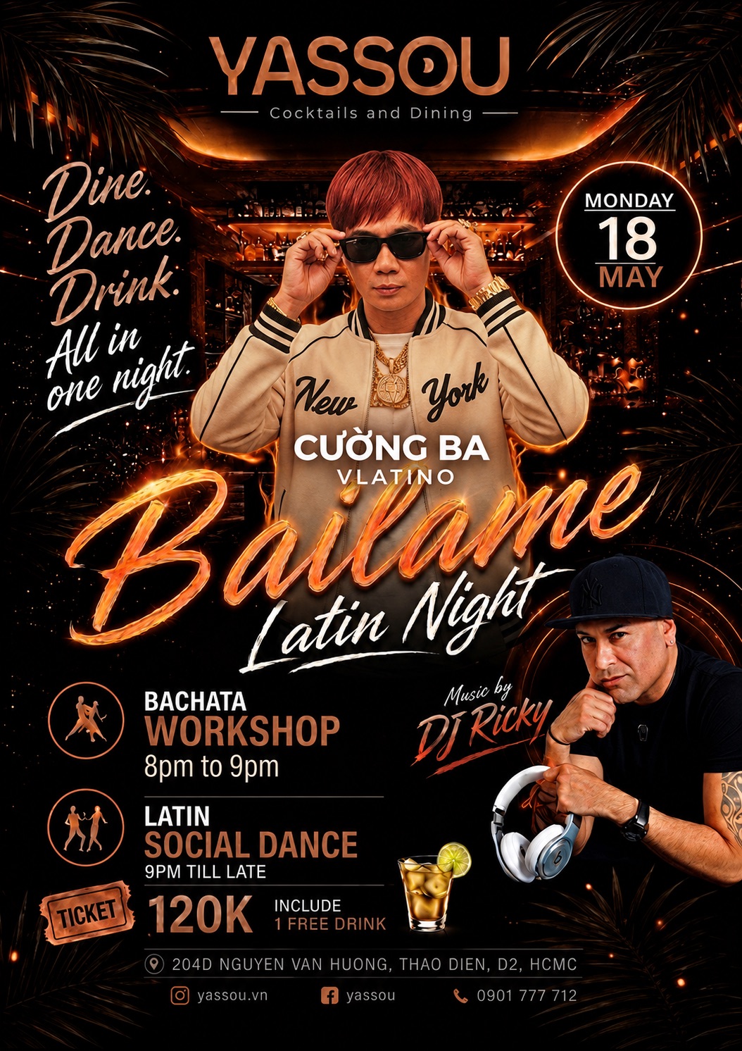 BAILAME LATIN NIGHT BACHATA WORKSHOP AND PARTY