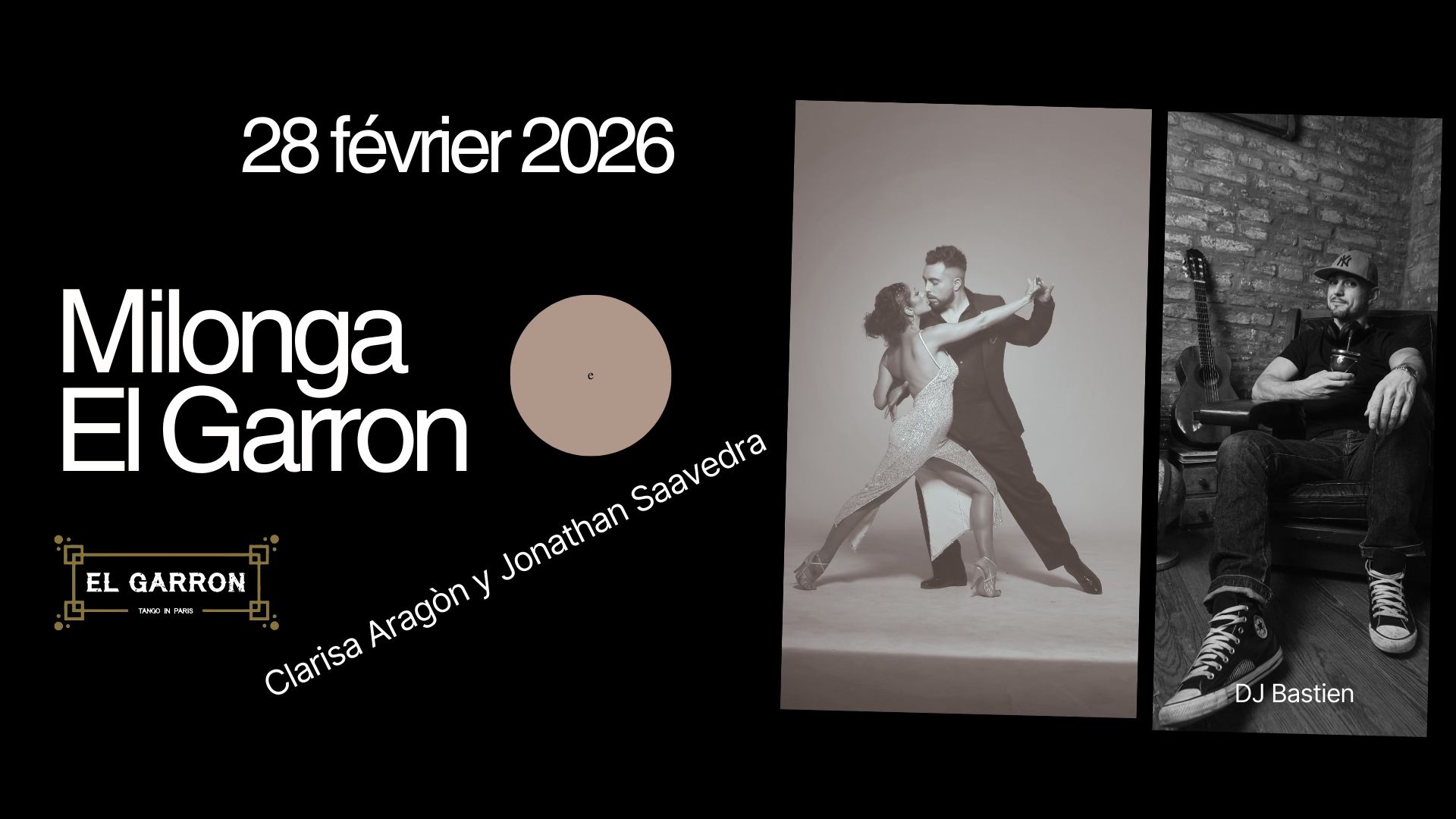 Milonga El Garrón : Clarisa Aragòn y Jonathan Saavedra