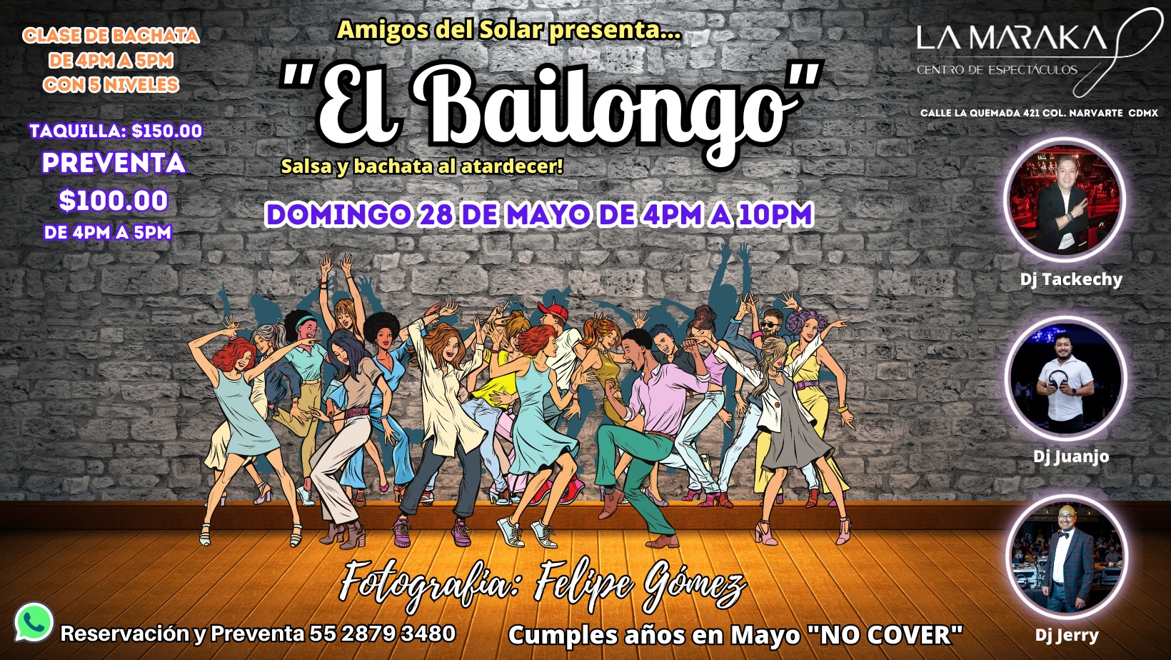 El Bailongo "Salsa y Bachata al atardecer"