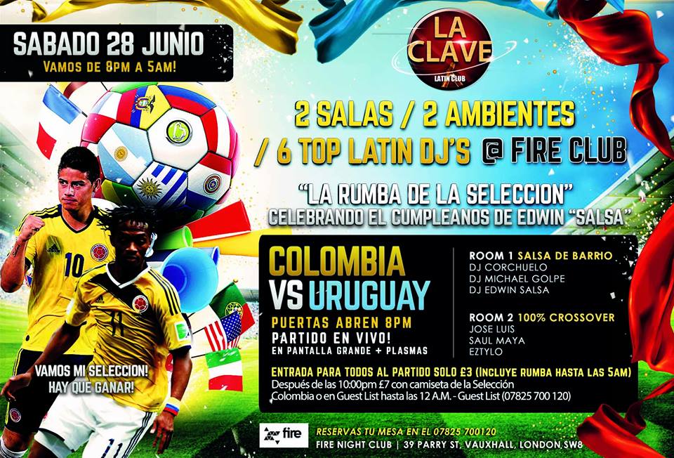 LA CLAVE @ FIRE "LA RUMBA MUNDIAL" - SAB 28 DE JUNIO