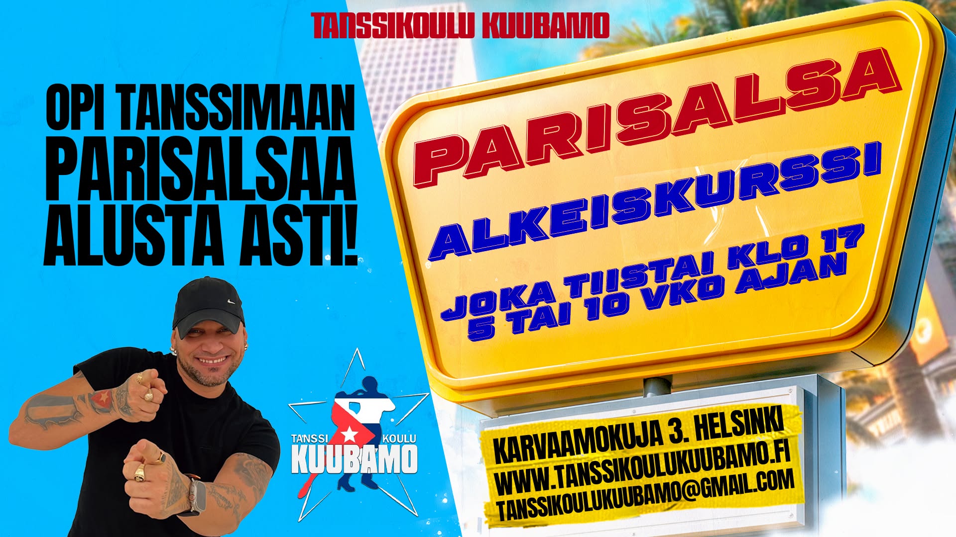 Parisalsa Alkeiskurssi - Tanssikoulu Kuubamo
