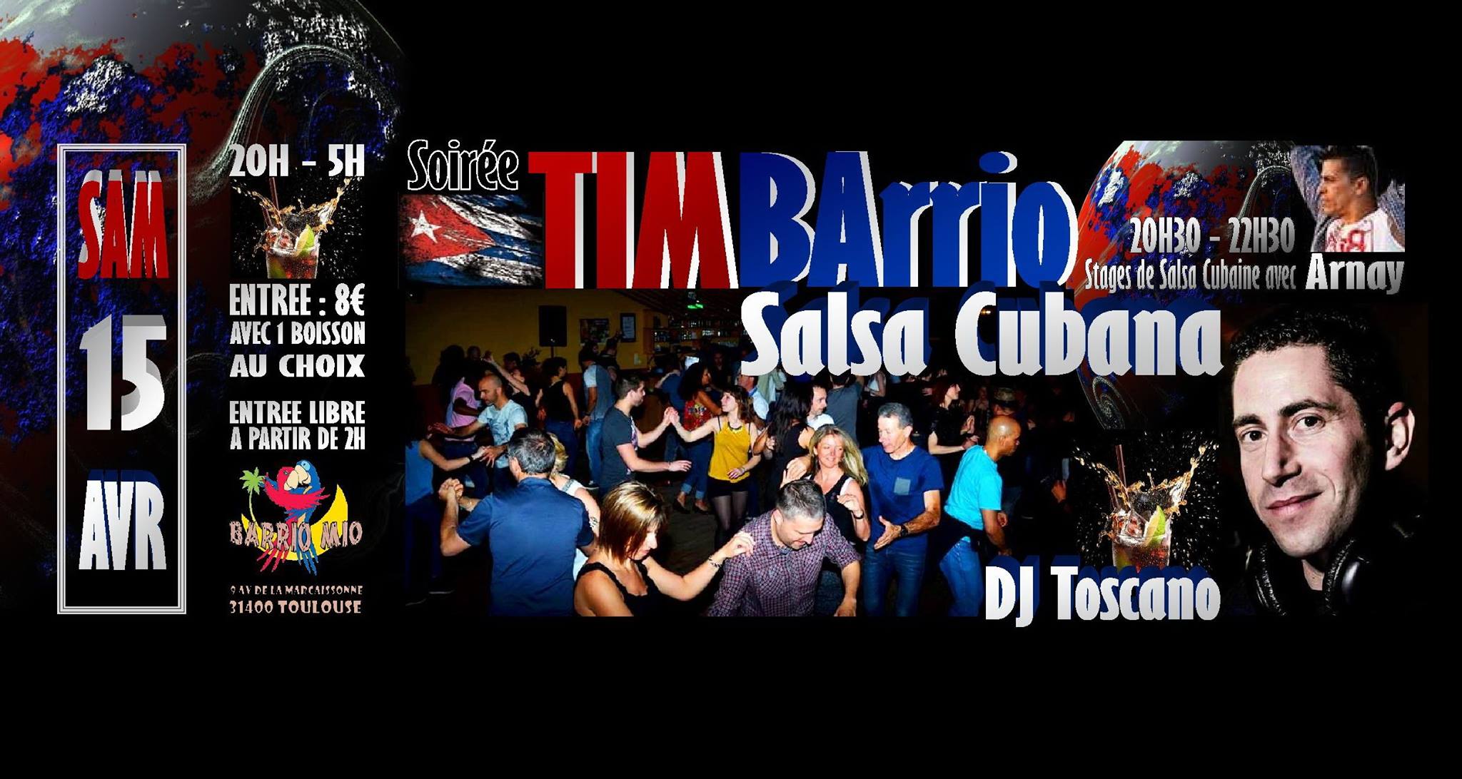 Soirée Timbarrio Salsa Cubana au Barrio Mio avec DJ Toscano