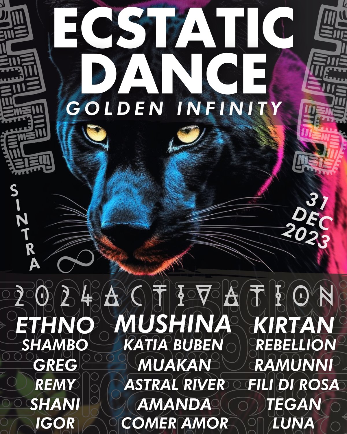 Ecstatic Dance • NYE Golden Infinity • Mushina • Kirtan Rebellion • Temple of Touch (+++)