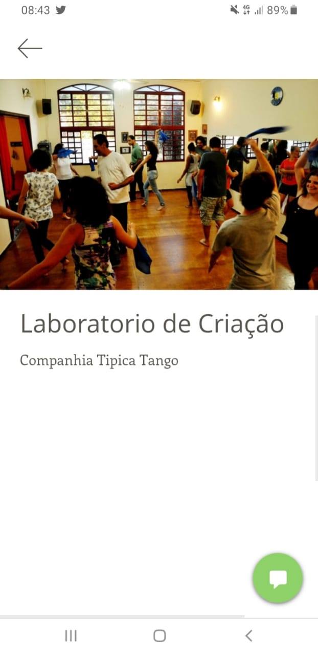 Laboratorio de Criação em Tango e Folclore argentino 2019