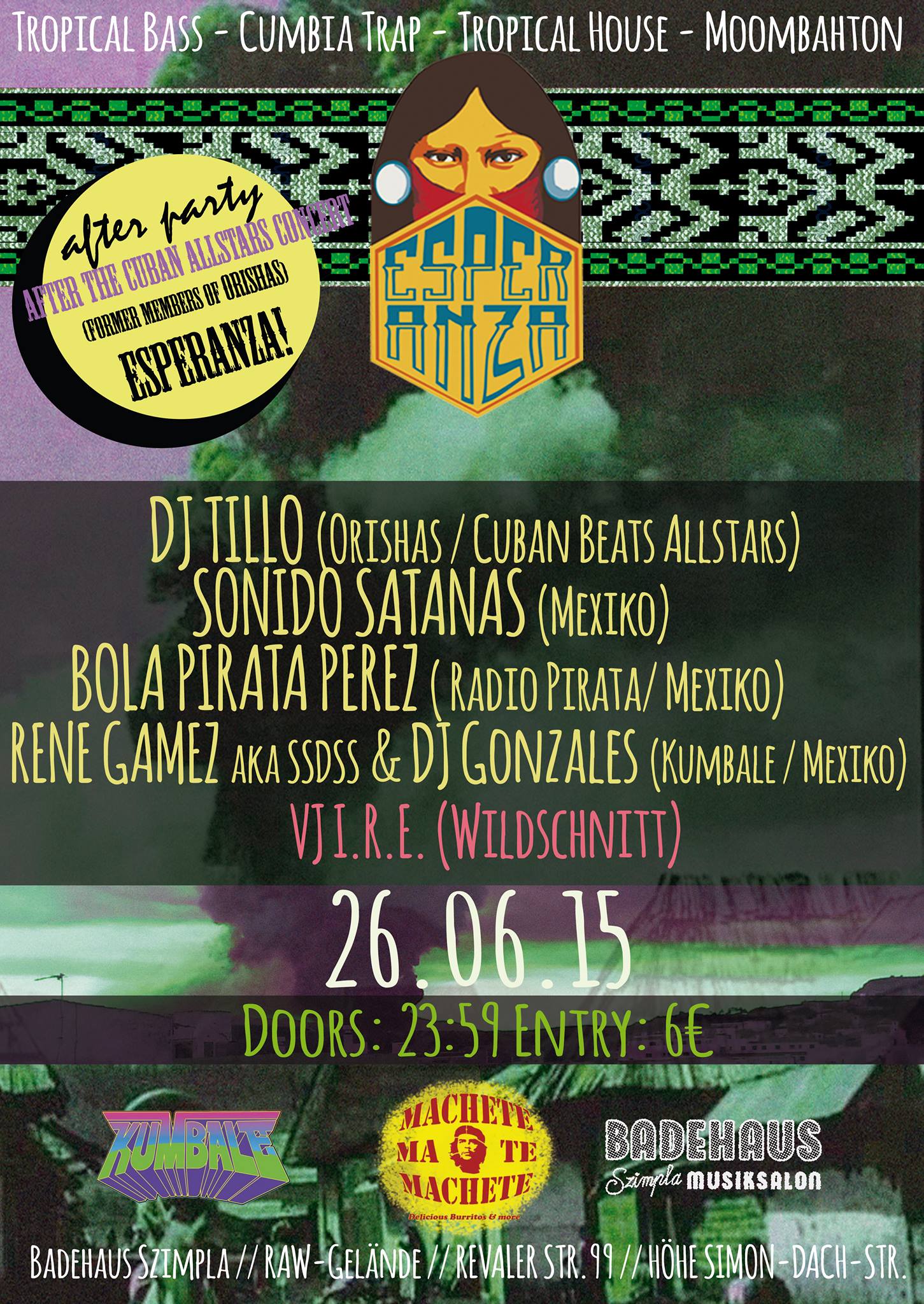 ESPERANZA!☼ pres.: DJ TILLO(Orishas), SONIDO SATANAS....