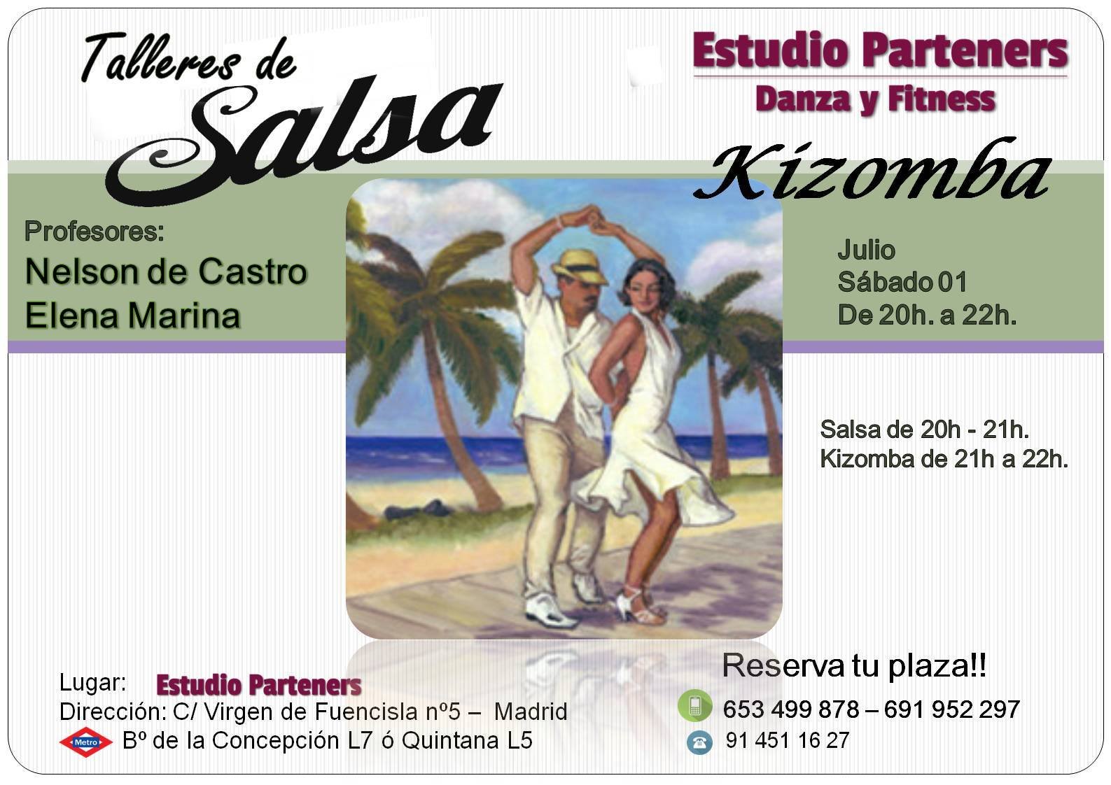 Taller de Salsa y Kizomba