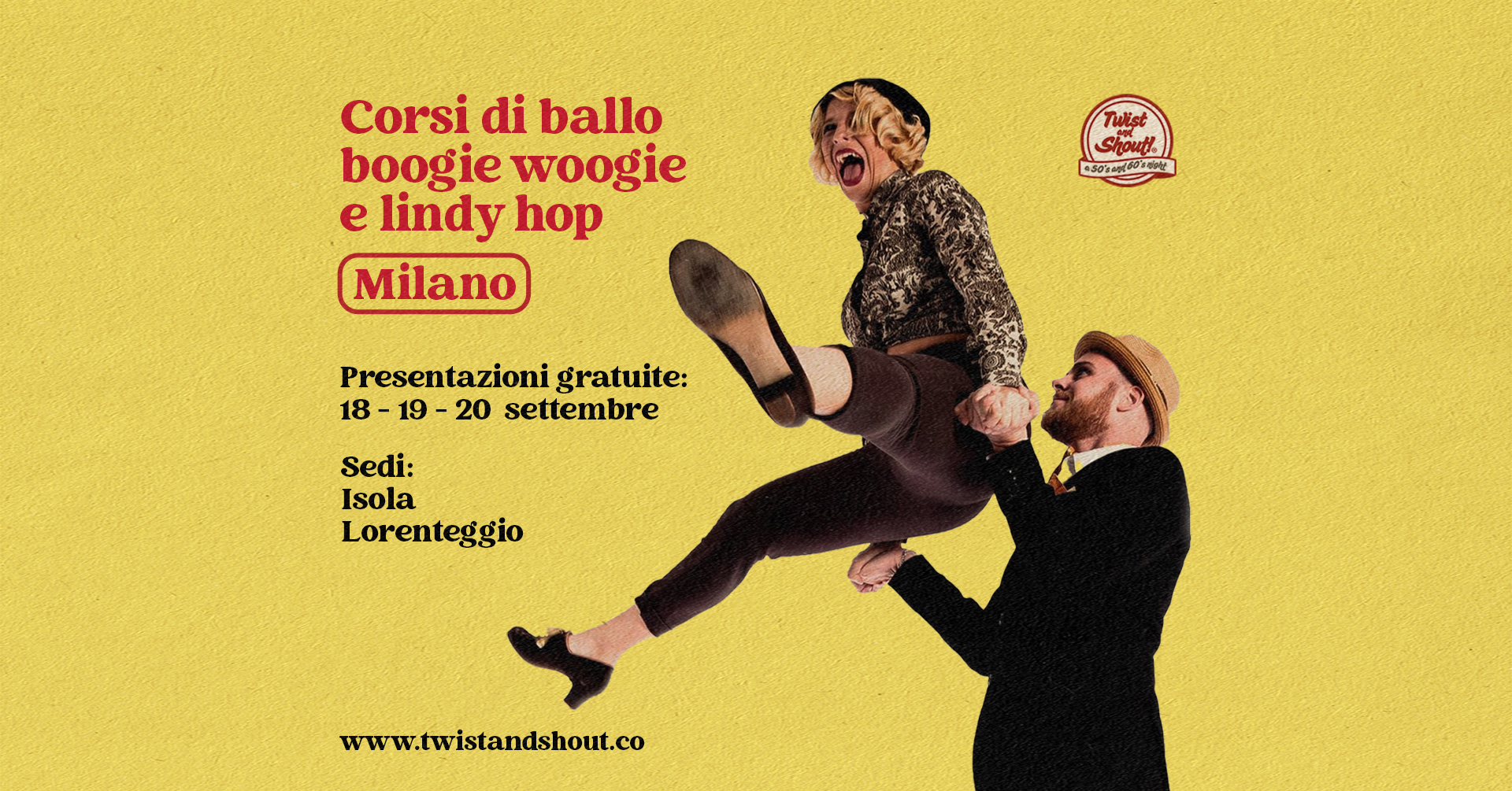 Corsi di Ballo 50's ★ Milano ★ Presented by Twist and Shout!