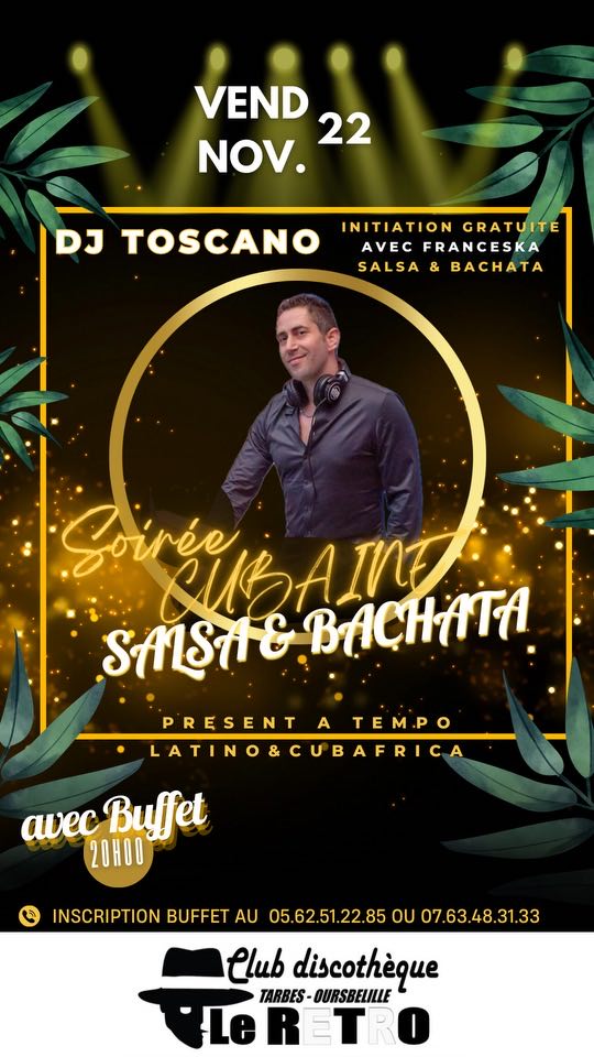 Soirée Salsa Cubaine & Bachata rock au Club le RÉTRO à Tarbes