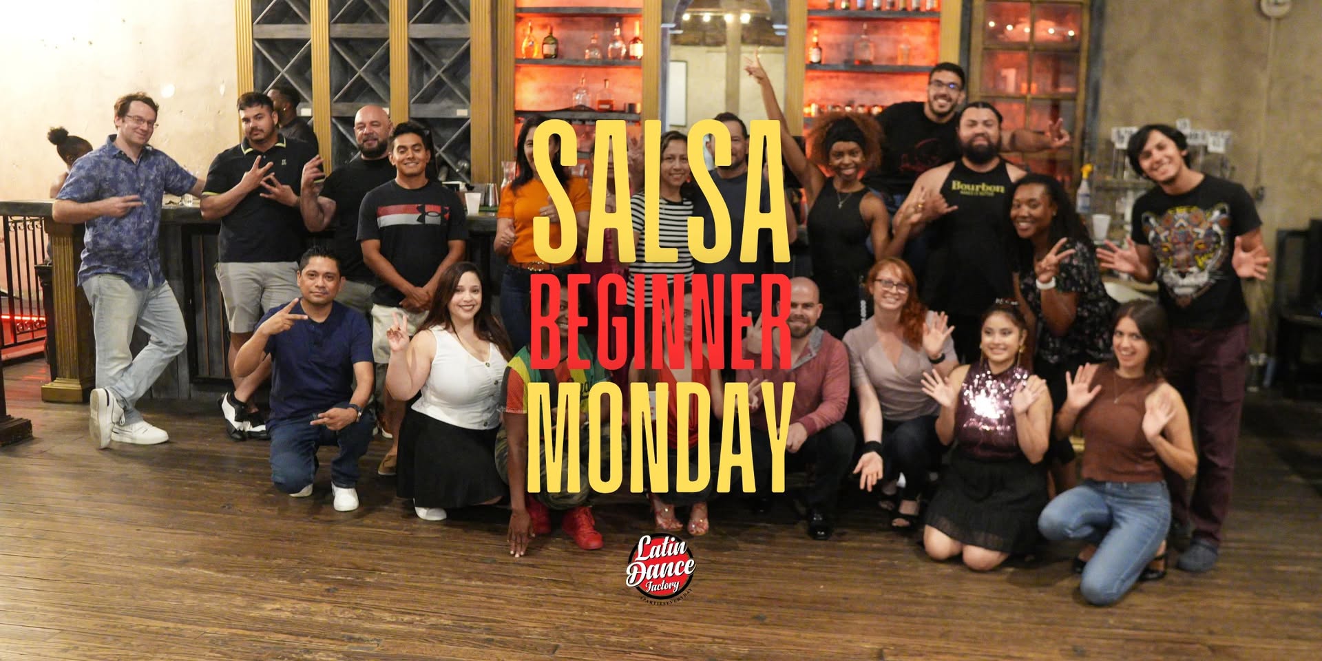 Salsa Lessons for Beginners. Mondays at 7:15p. 05 25