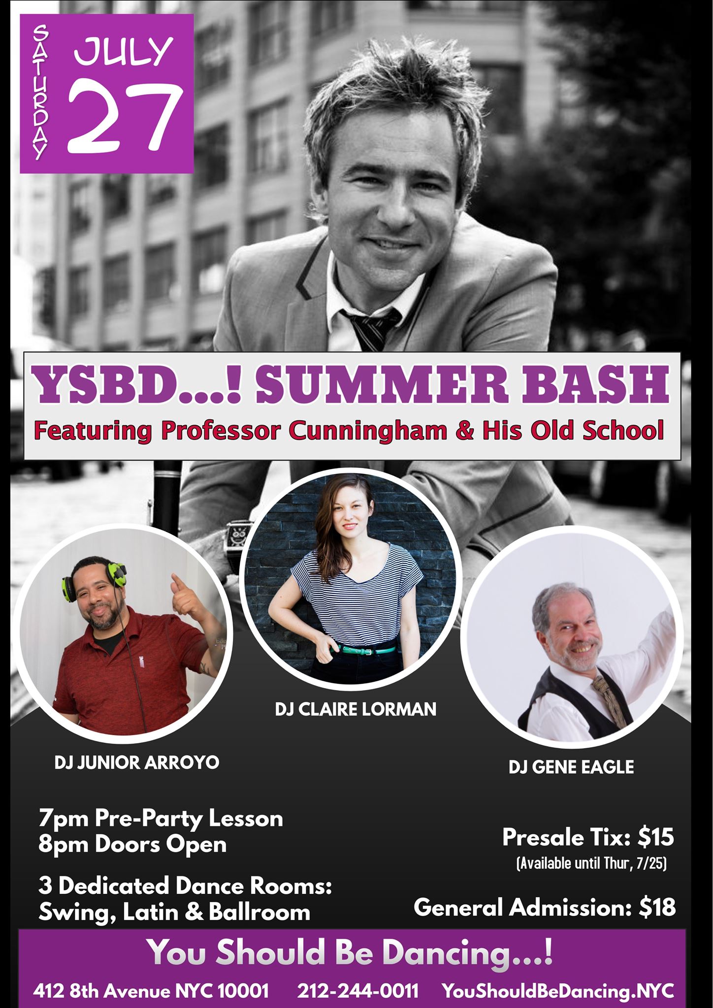 YSBD Summer Bash 2019 Feat Professor Cunningham & His Old School