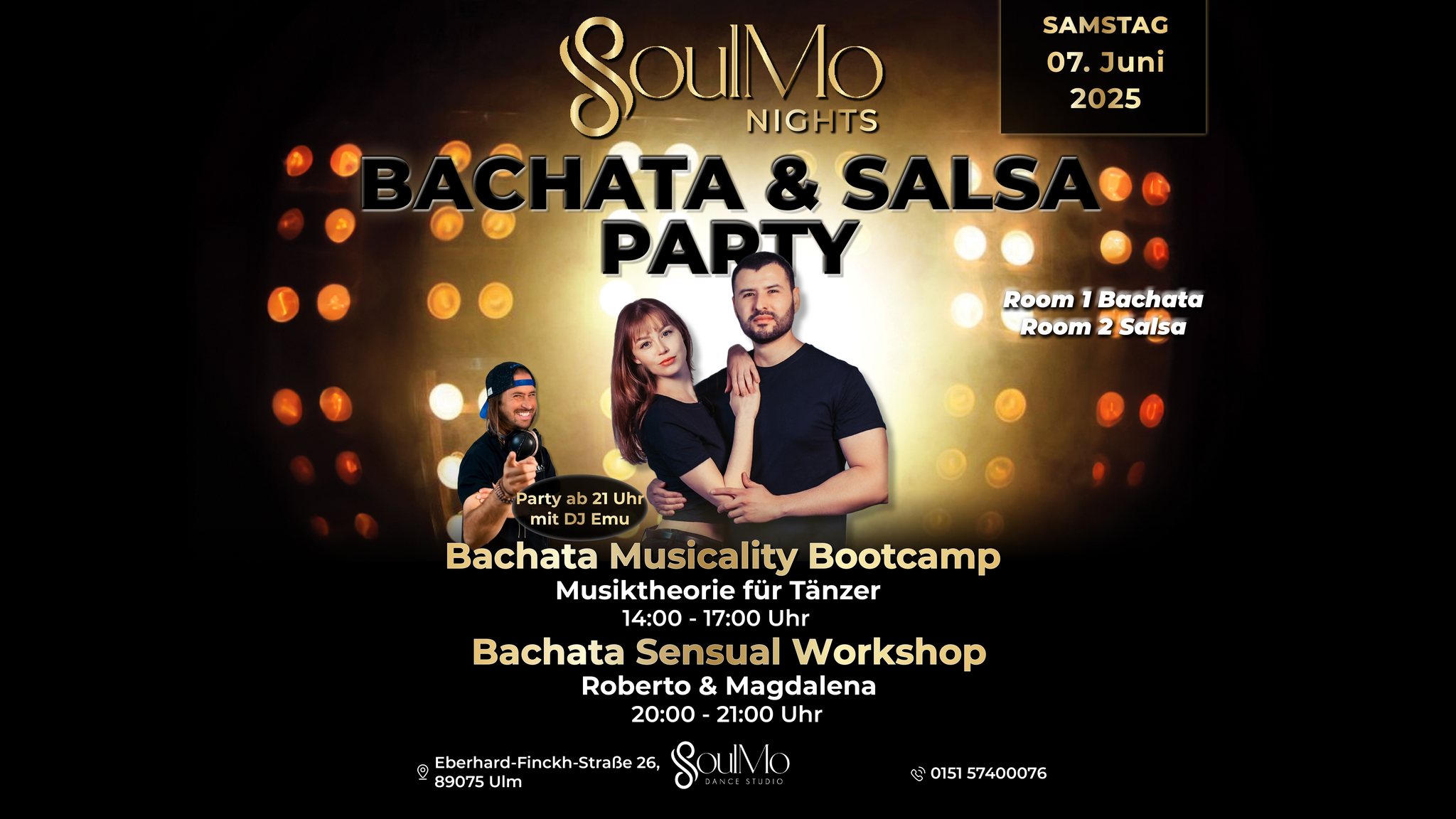 BACHATA MUSICALITY BOOTCAMP & SOULMO NIGHTS! Bachata Party in Ulm