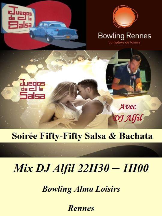 Juegos : Soirée Fifty-Fifty Salsa & Bachata avec DJ Alfil