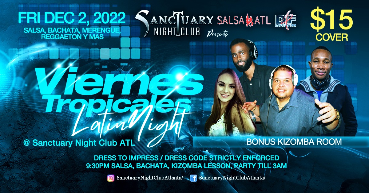 Viernes Tropicales Latin Night ATL - Bonus Kizomba Room