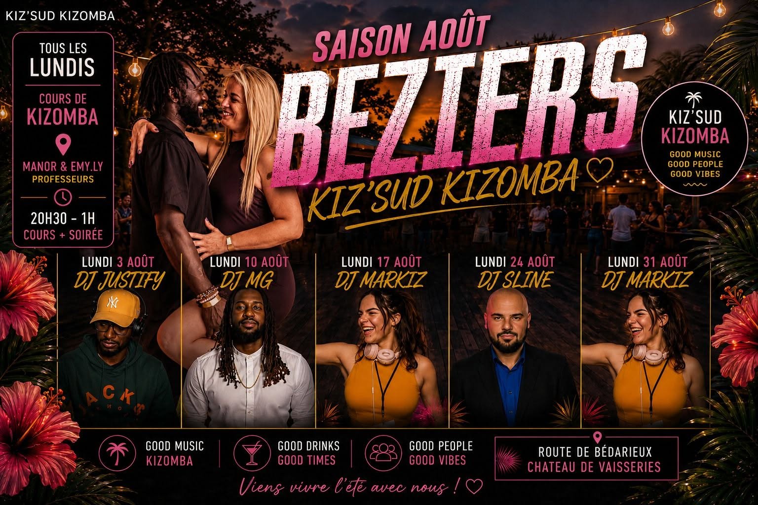 Béziers plage les Lundis Kizomba