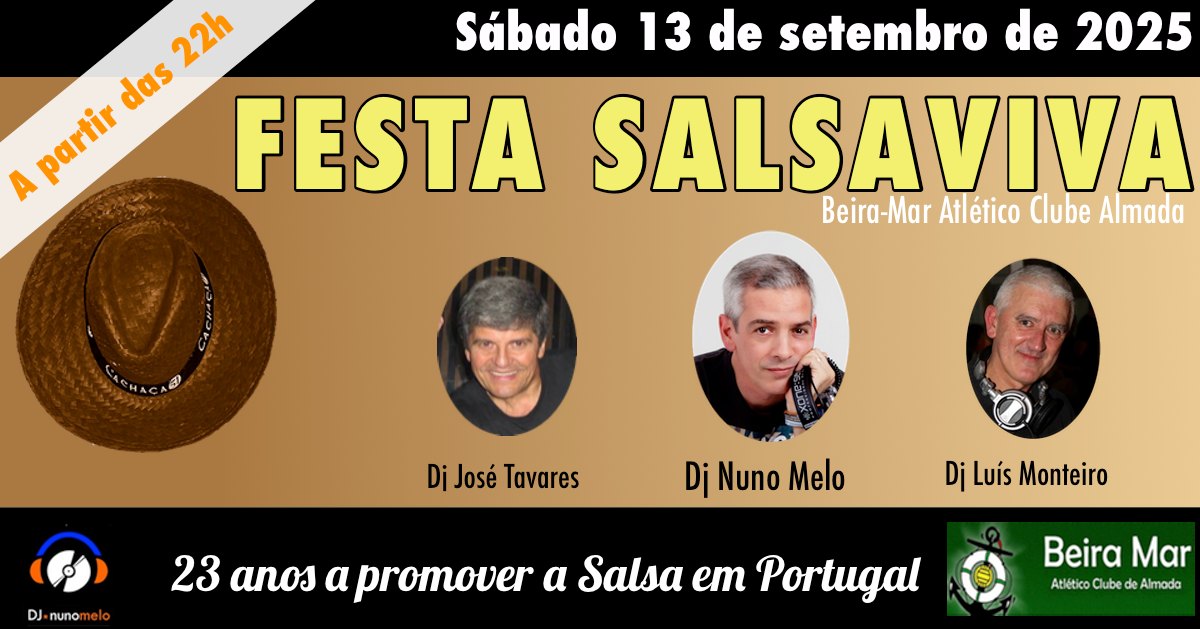 Festa Salsaviva - Sábado 13 de SETEMBRO 2025