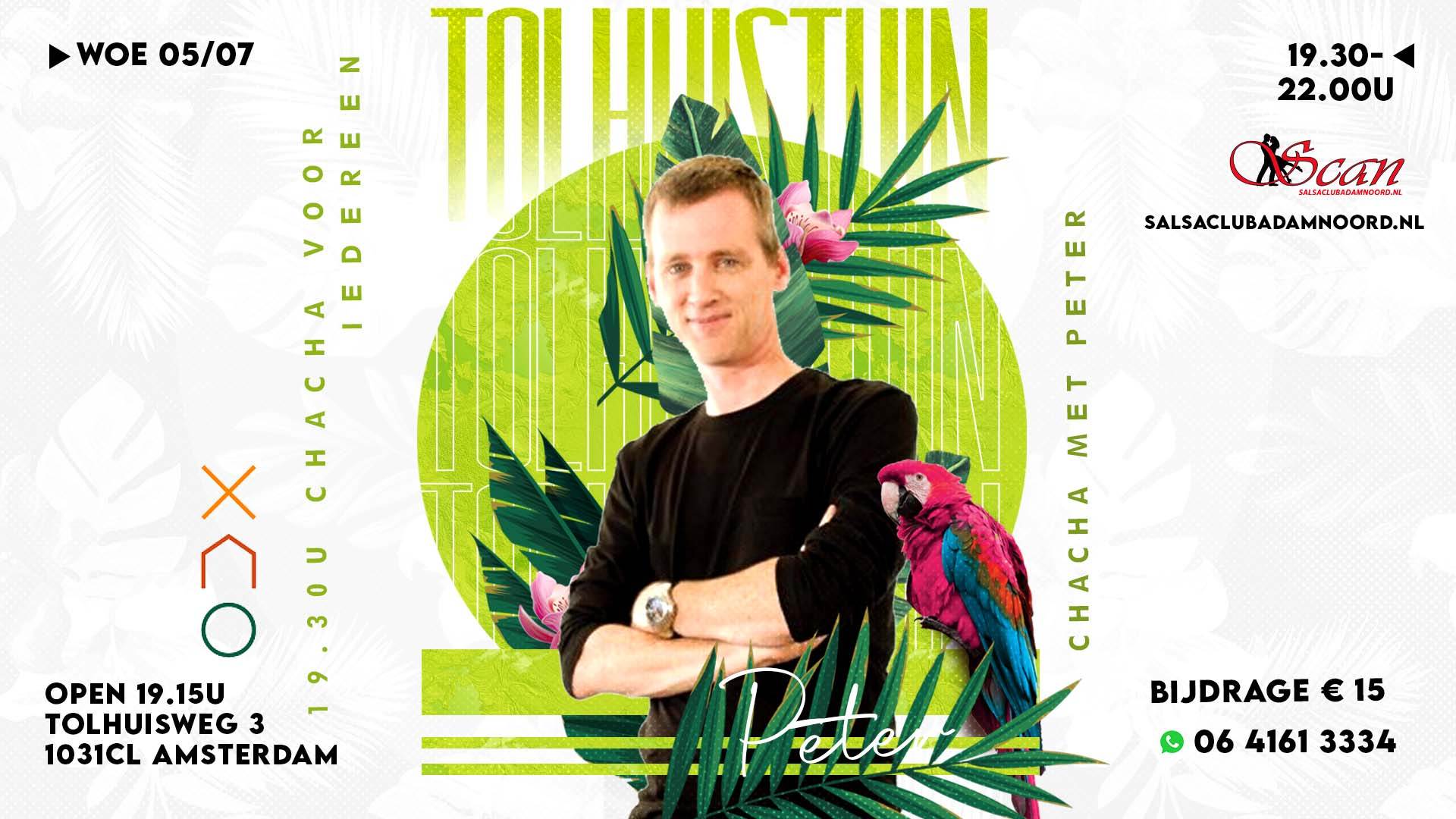 Dansen in de Tolhuistuin met intensieve workshop ChaCha door Peter