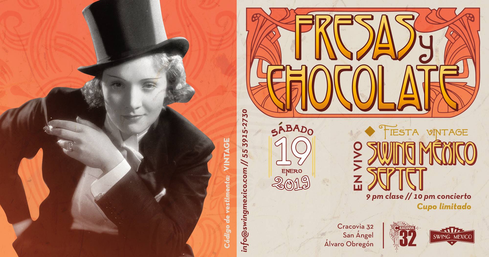 Fresas y Chocolate con Swing México Septet