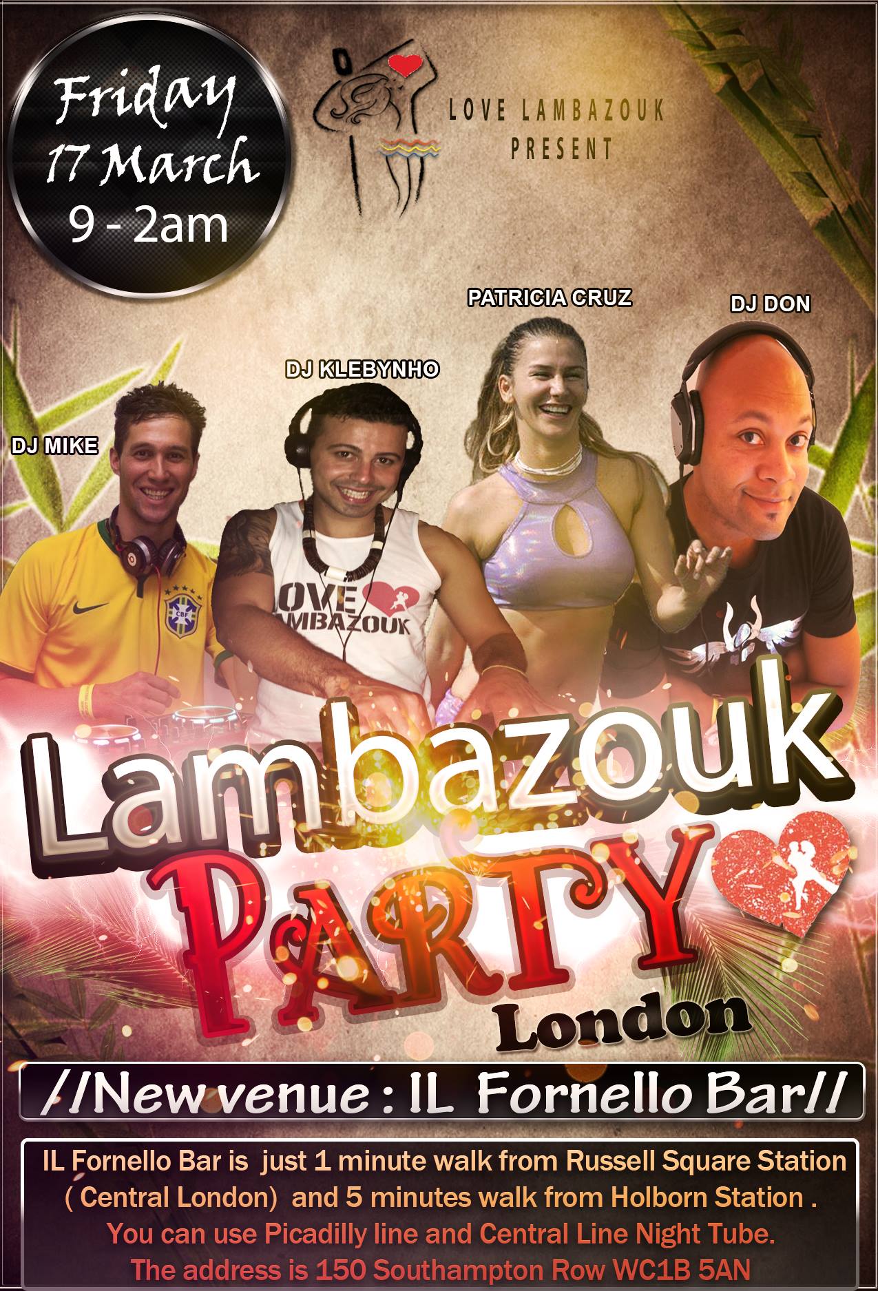 Special New Venue Monthly Lambazouk Party