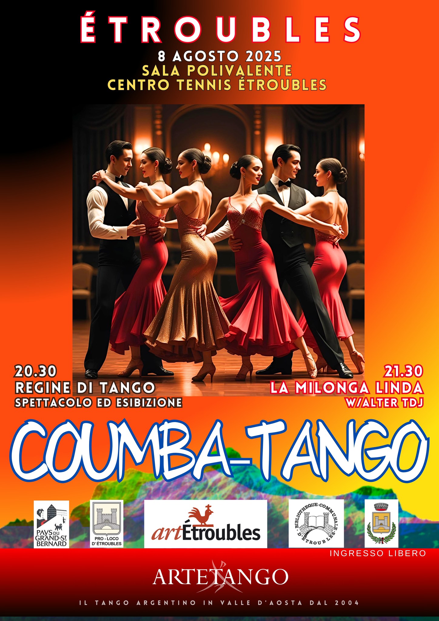 LA MILONGA LINDA e "Regine di Tango" a Étroubles (AO)- tdj w Alter