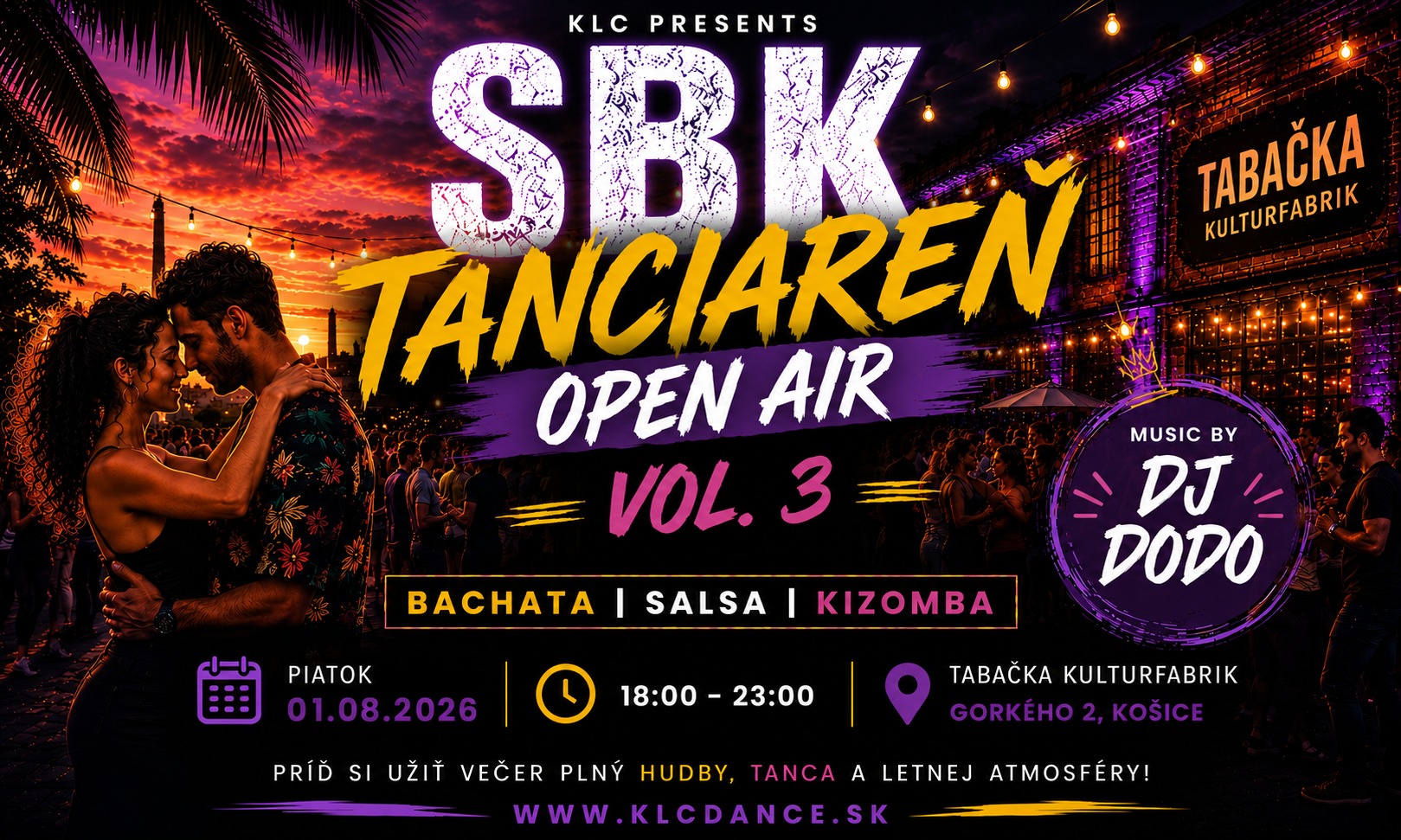 OPEN AIR SBK TANCIAREŇ vol3 v Tabačke 2026 Edition