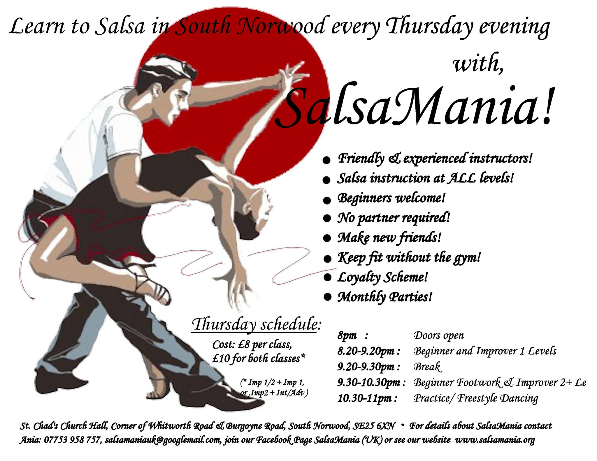 SalsaMania Thursday Salsa Classes!