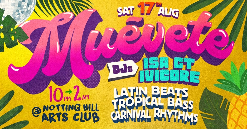 Muévete - Latin Beats party: DJs Isa GT & Ivicore