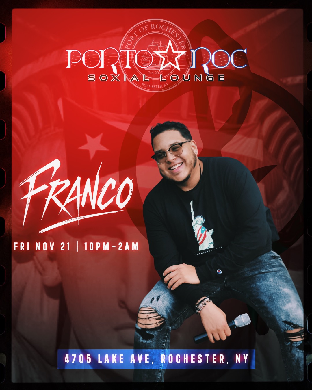 Franco Friday - PORTOROC SOXIAL LOUNGE