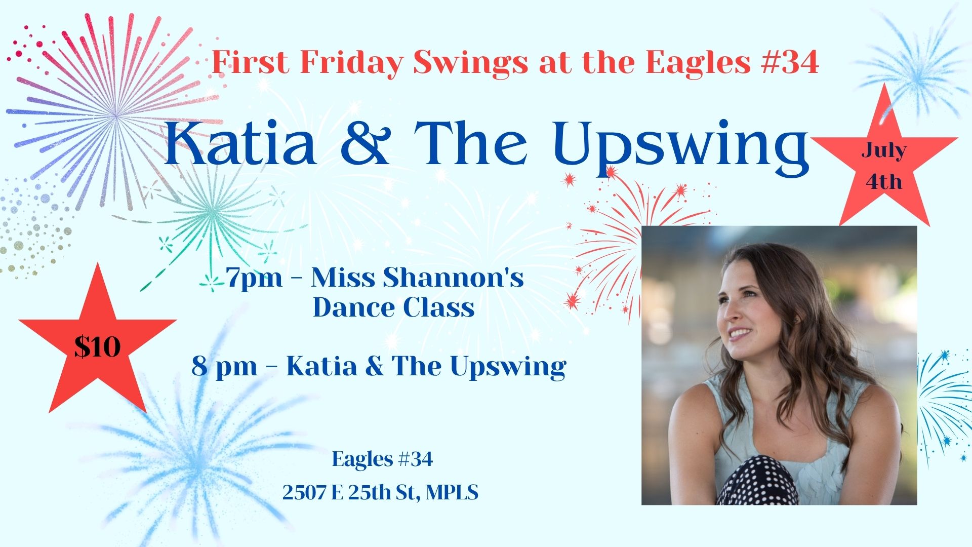 Katia & The Upswing at First Friday Swings at The Eagles #34