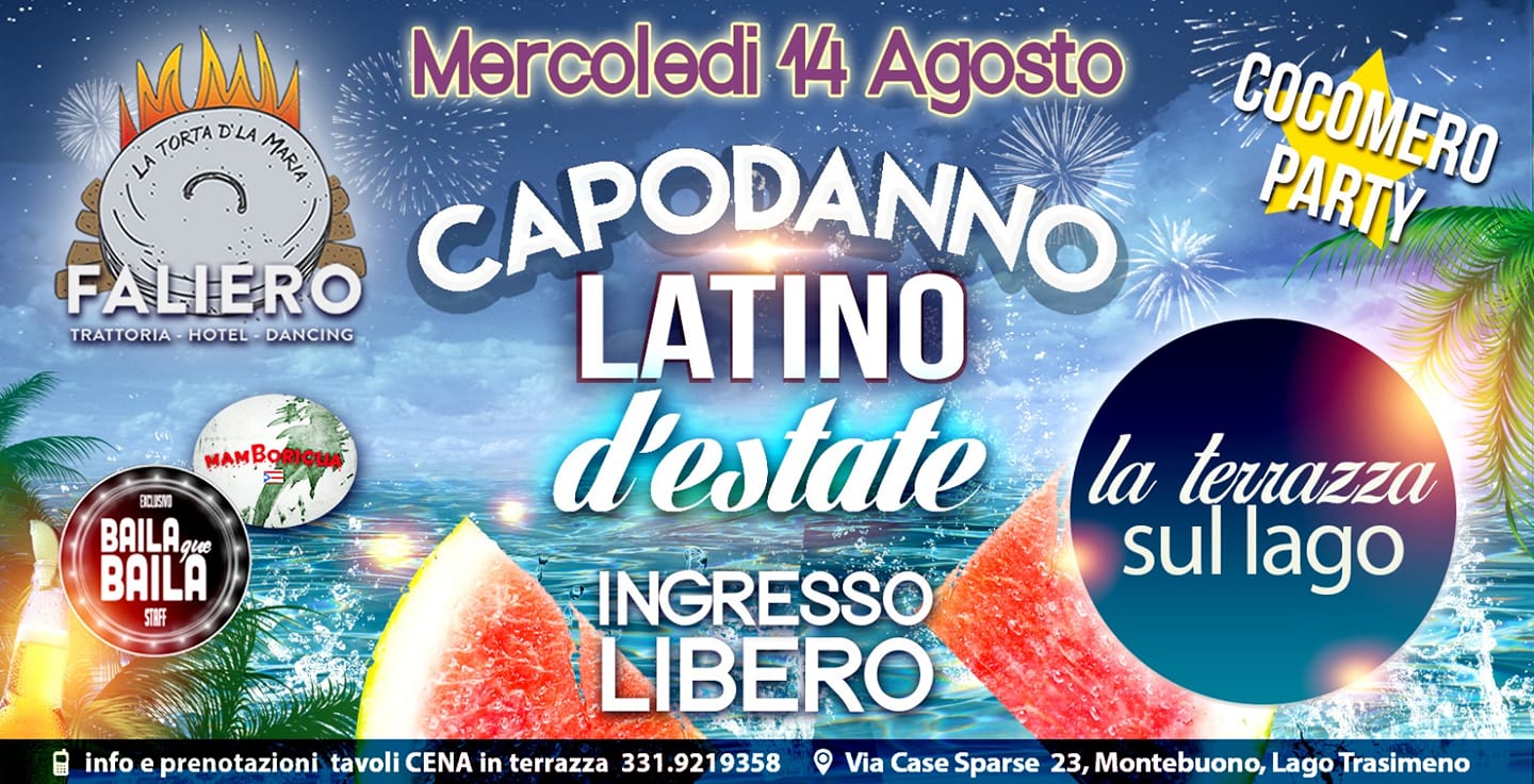 La Terrazza Sul Lago...Capodanno Latino d'estate