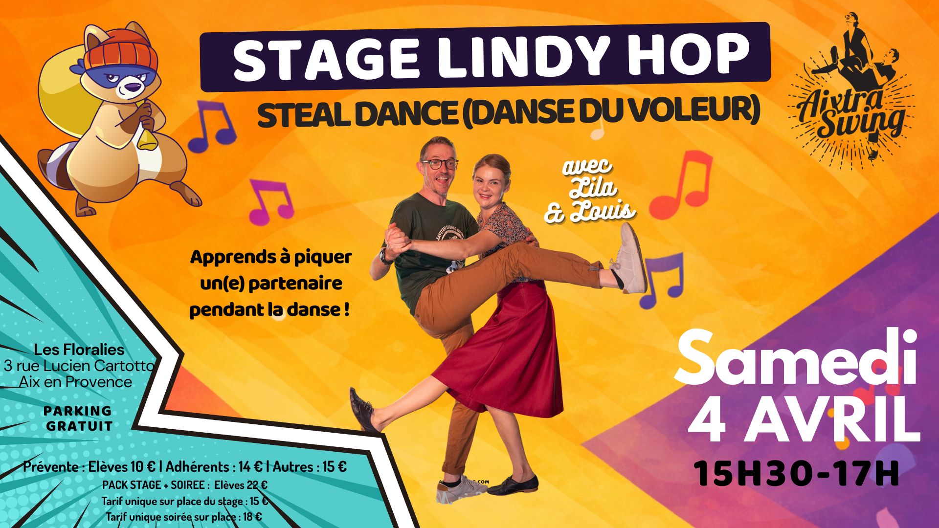 Stage de Lindy Hop steal dance