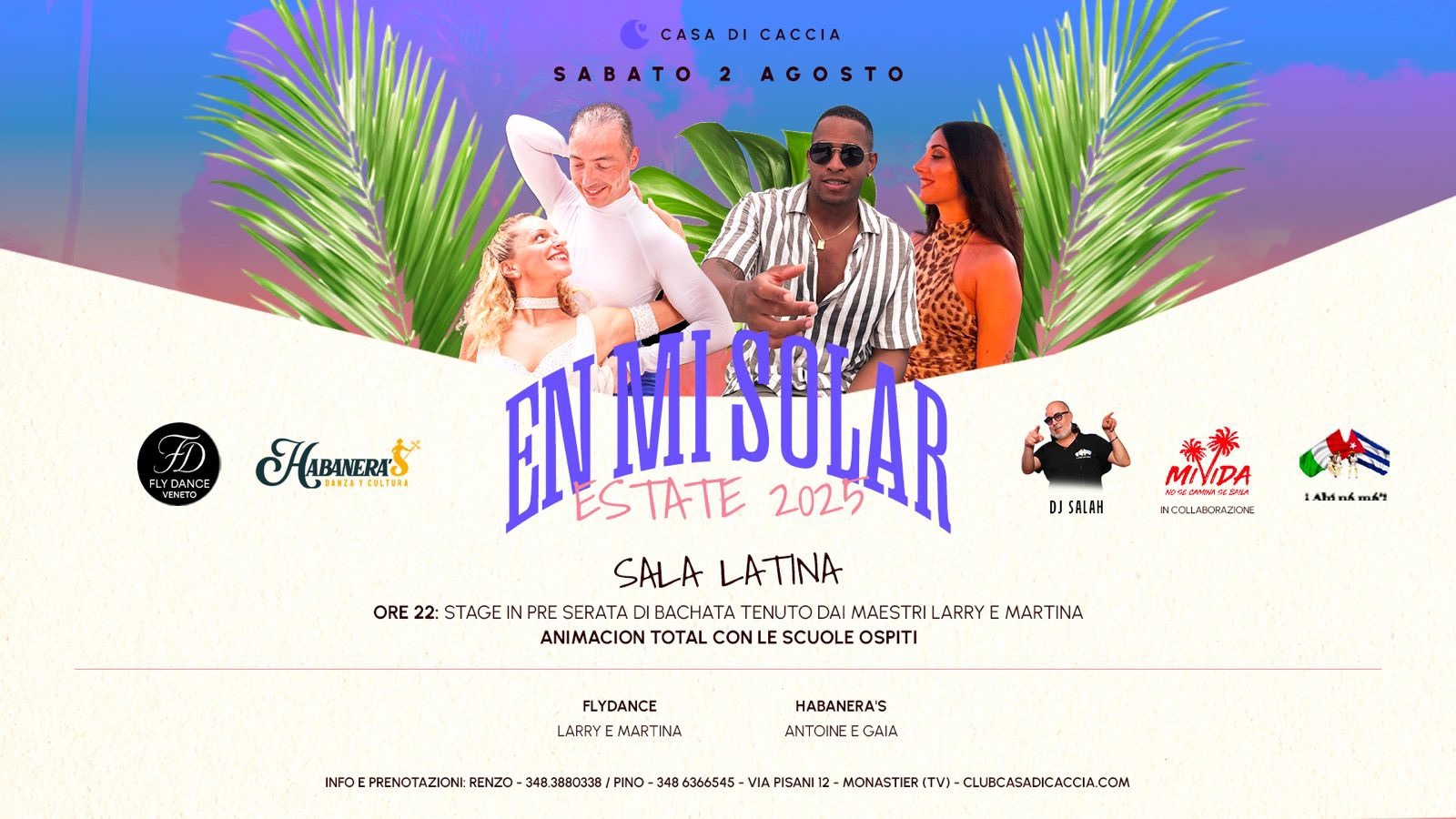 SABATO 02 AGOSTO_SALA LATINA ESTIVA