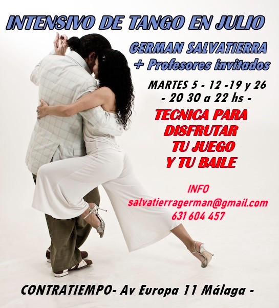 INTENSIVO DE TANGO JULIO - Técnica para el Juego y el Baile