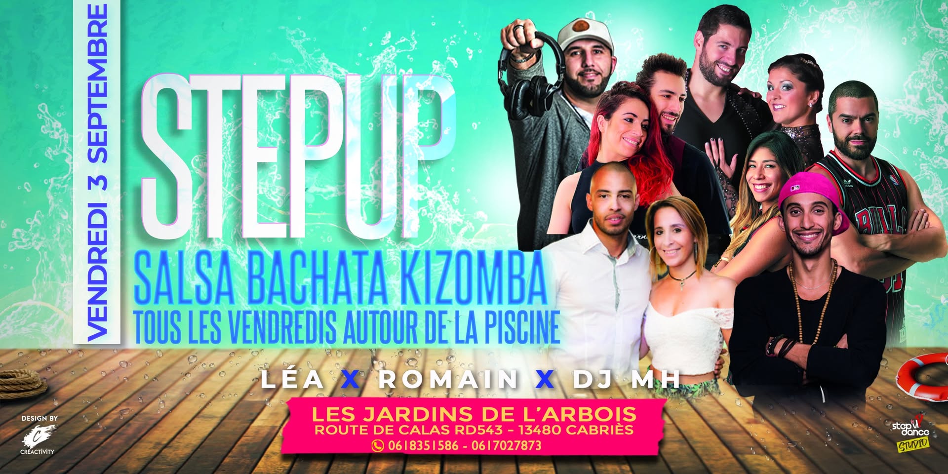 Step Up SBK - Plein air autour de la piscine