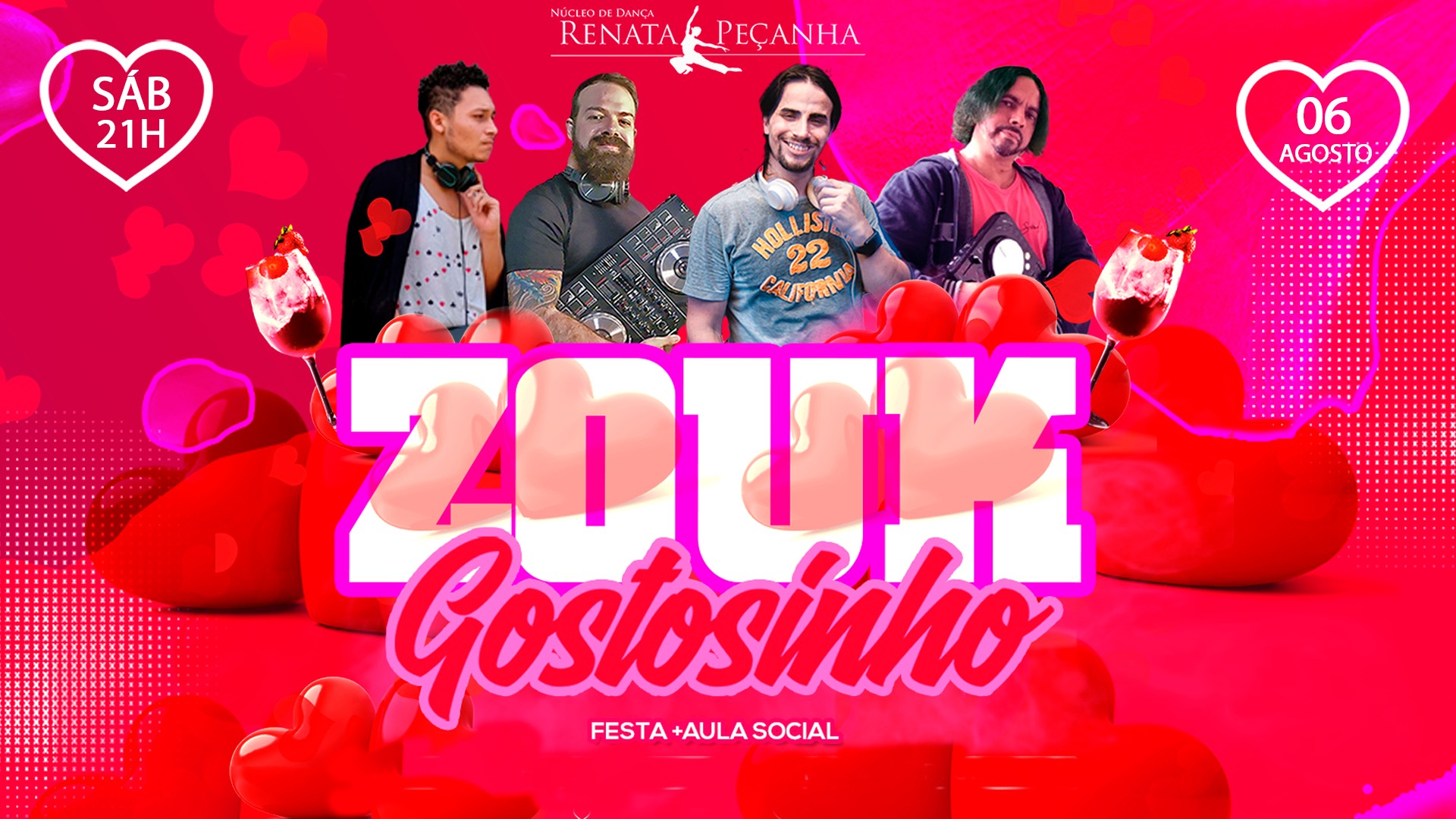 ZOUK GOSTOSINHO FESTA+AULA SOCIAL