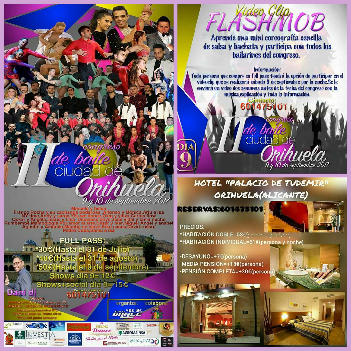 II CONGRESO DE BAILE "CIUDAD DE ORIHUELA 9 Y 10 DE SEPTIEMBRE 2017"