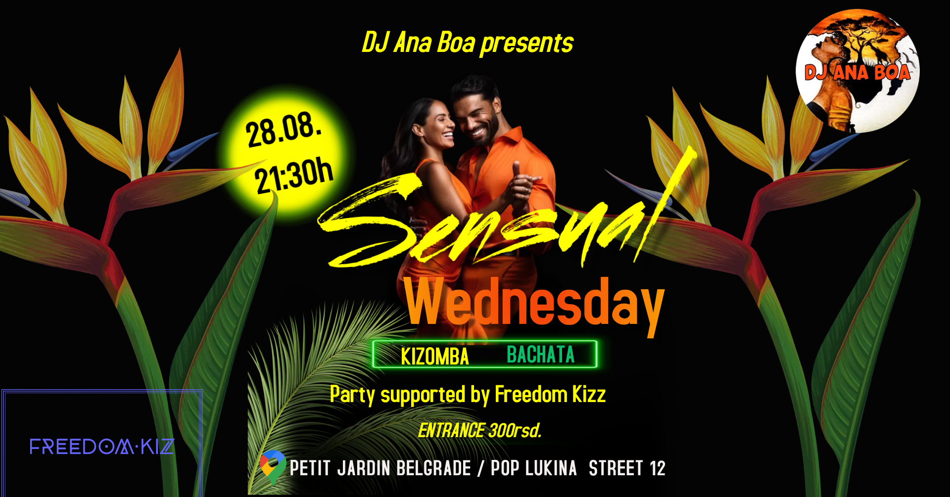 💃 Sensual Wednesday 28.08. Petit Jardin Belgrade Outdoor