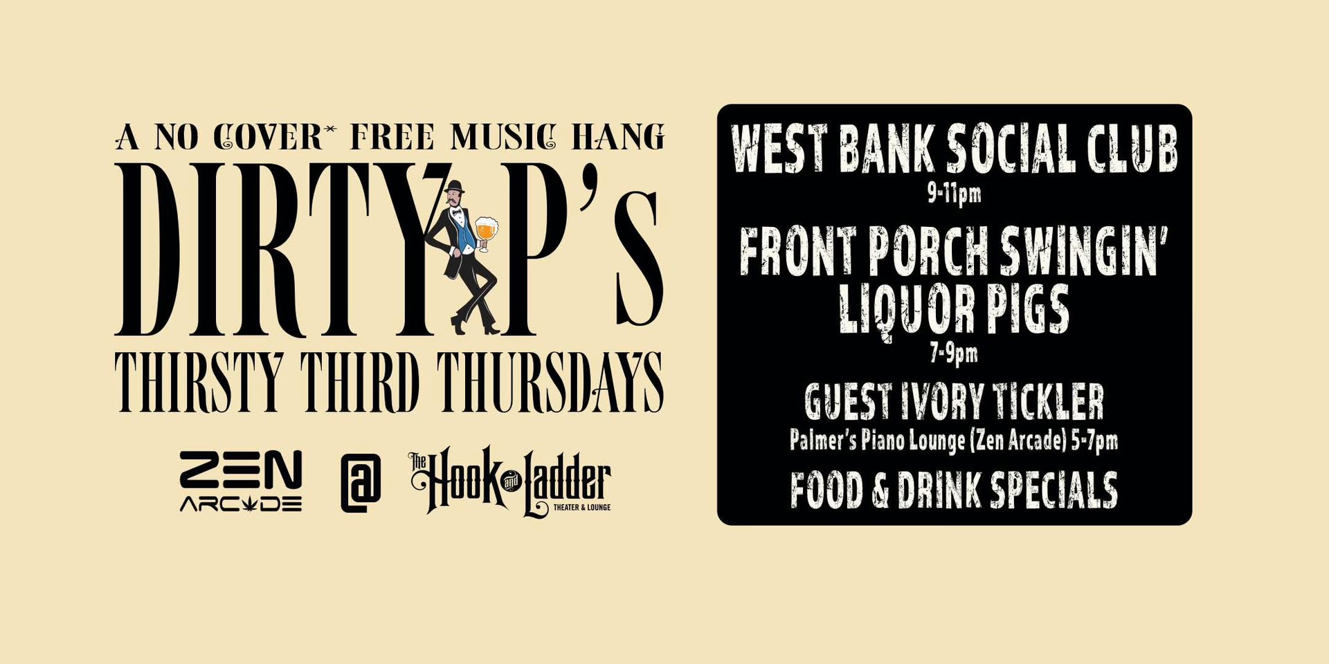 Dirty P’s Thirsty 3rd Thursdays Club