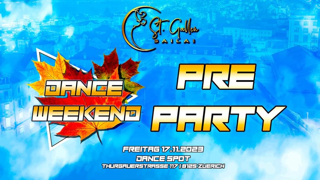 SGB! DANCE WEEKEND PRE-PARTY