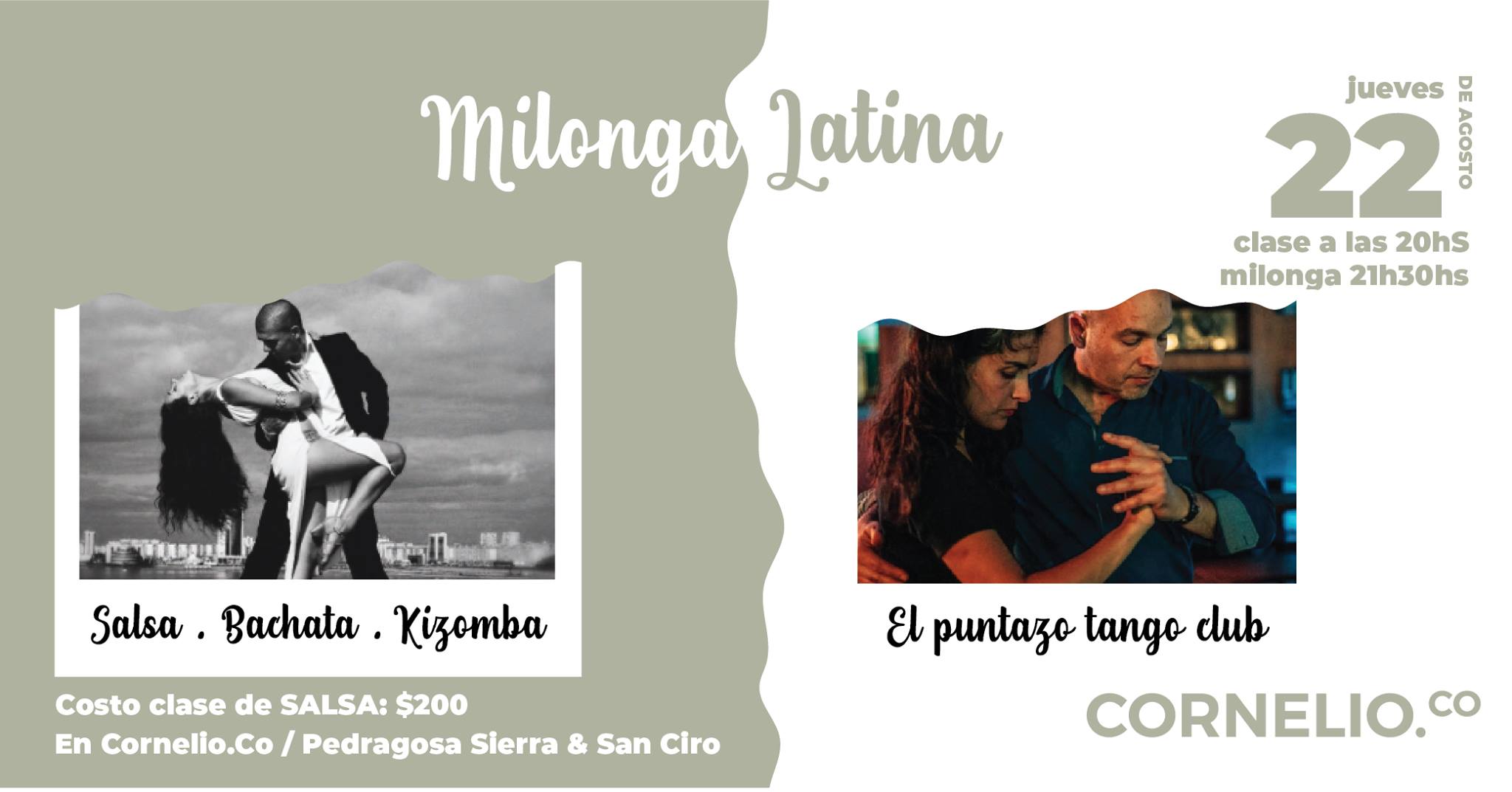 • Milonga Latina : Salsa, Bachata & Kizomba •