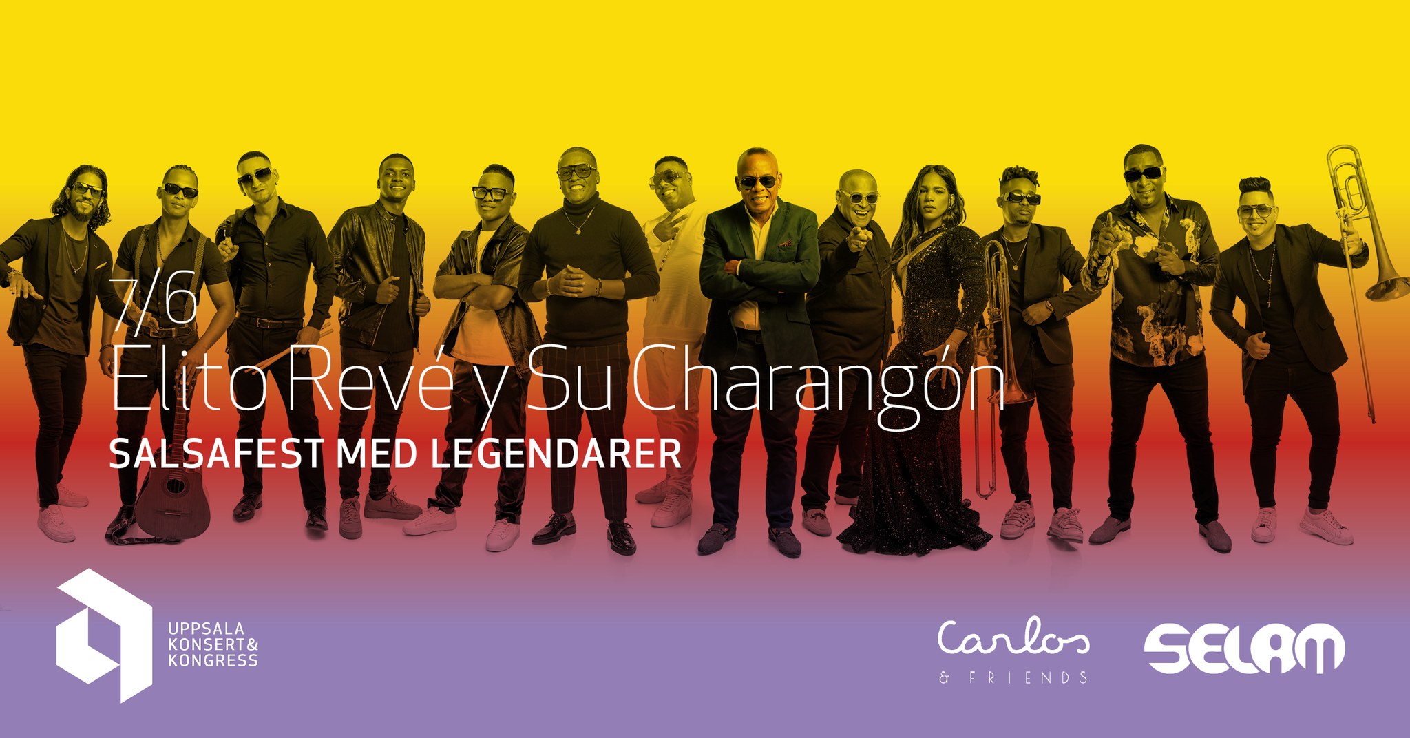 Elito Revé y Su Charangón Salsafest med legendarer • 7 6 • Uppsala Konsert & Kongress