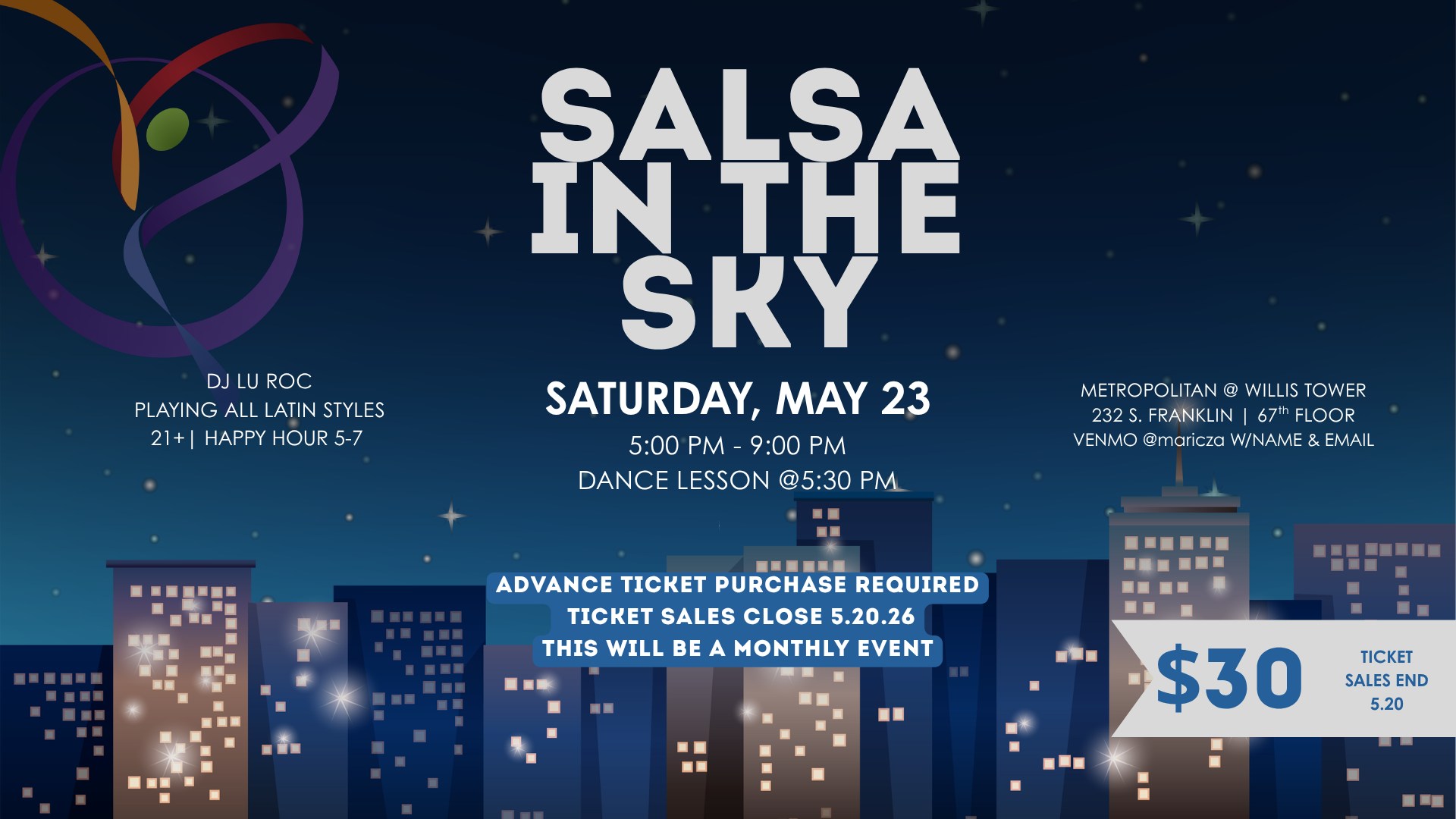 Salsa in the Sky at The Metropolitan Club