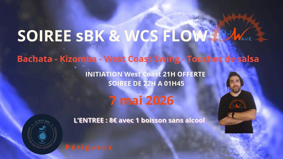 Initiation West Coast Swing & Soirée Flow SBK WCS Périgueux